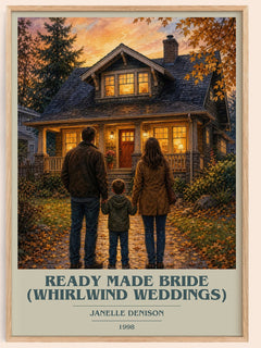 Ready Made Bride  (Whirlwind Weddings) book cover book poster by Janelle Denison – framed literary art print