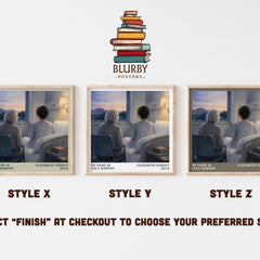 My Name is Lucy Barton literary print in frame leaning in hallway – literary fiction wall art