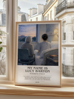 My Name is Lucy Barton bookish poster colour and style options – Elizabeth Strout book art