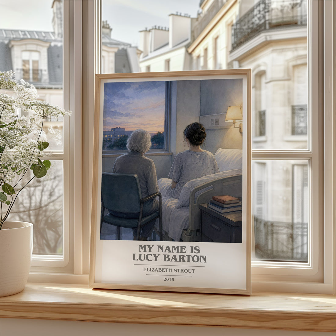 My Name is Lucy Barton book cover poster colour and style options – Elizabeth Strout book art