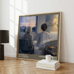 My Name is Lucy Barton literary print framed by window – literary home decor