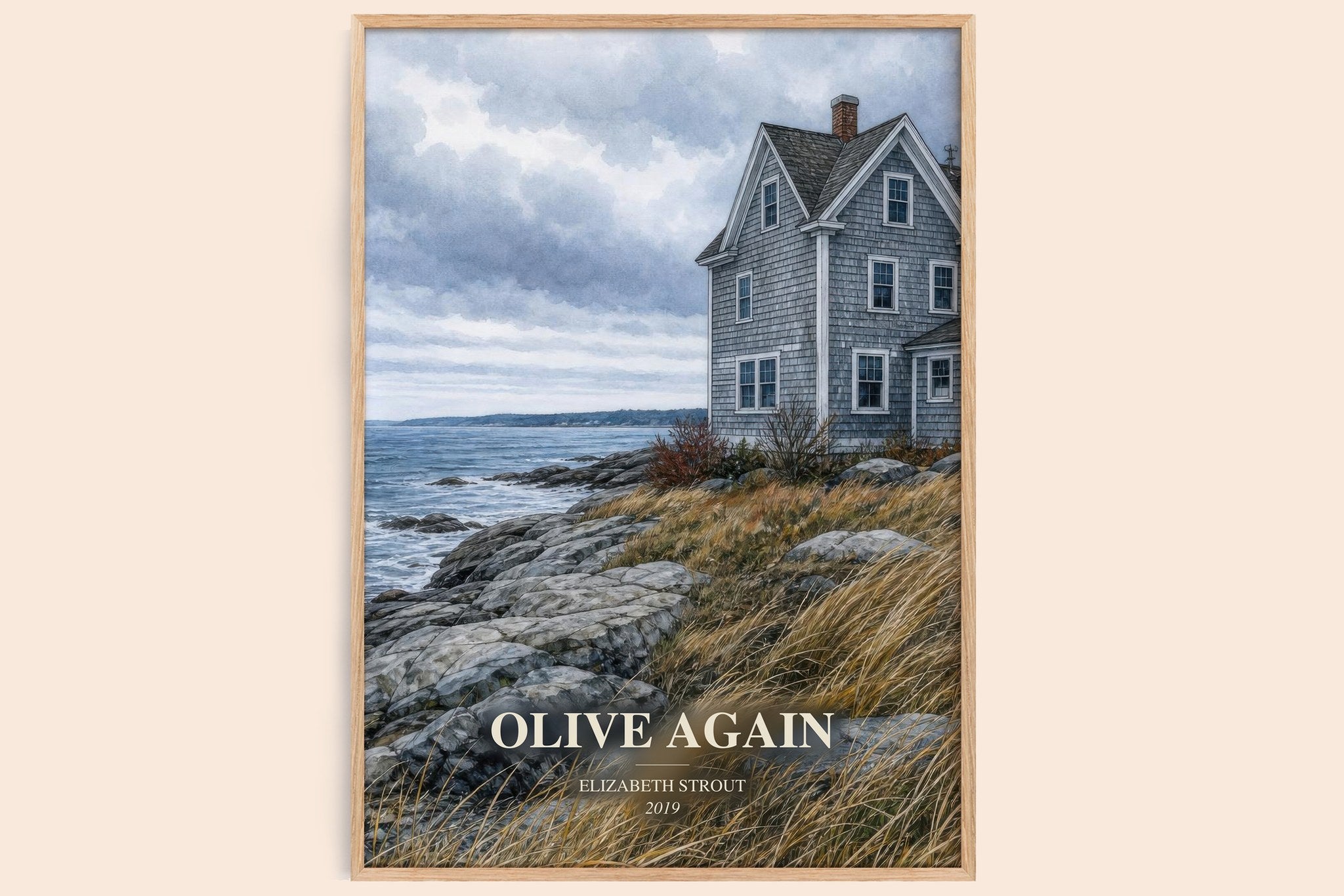 Olive Again Book Watercolour Illustration by Elizabeth Strout