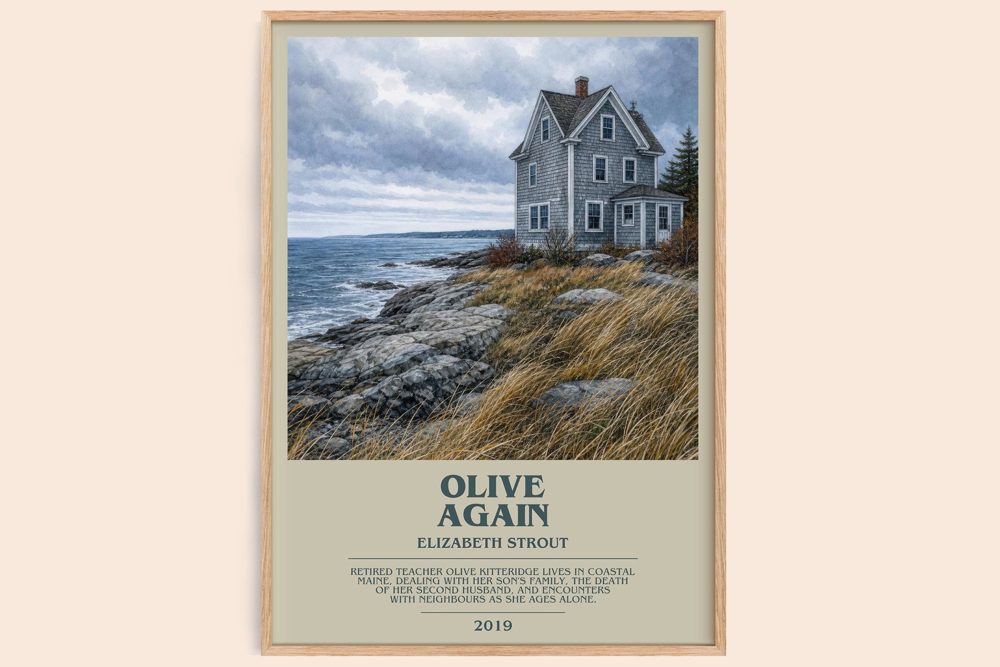 Olive Again Bookish Wall Art by Elizabeth Strout