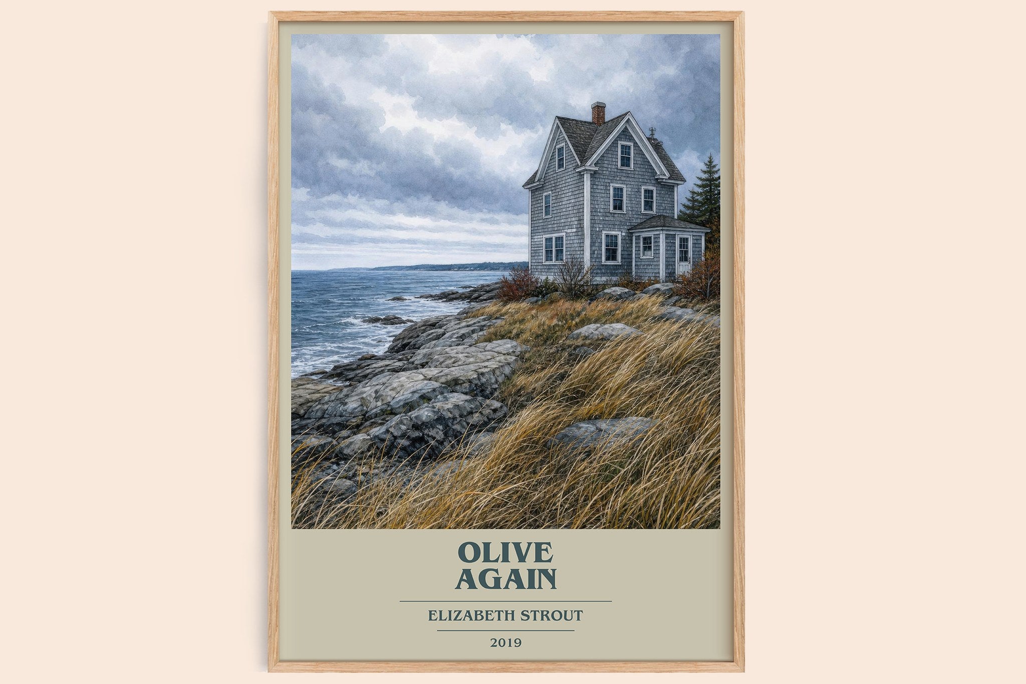 Olive Again Book Cover Poster by Elizabeth Strout