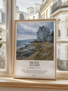 Olive Again bookish poster colour and style options – Elizabeth Strout book art