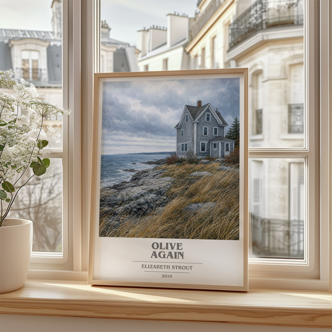 Olive Again book cover poster colour and style options – Elizabeth Strout book art