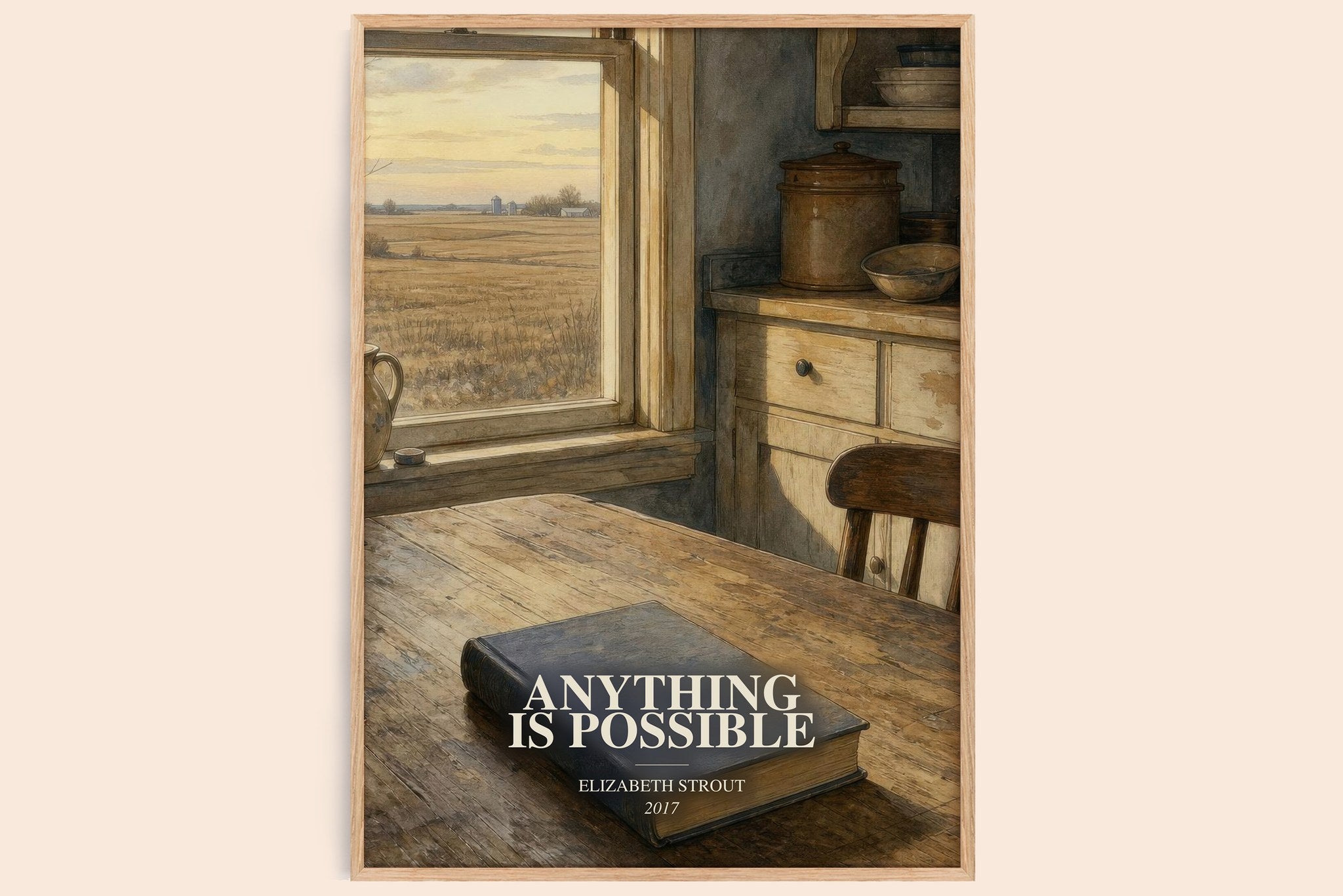 Anything is possible Book Watercolour Illustration by Elizabeth Strout