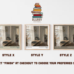Oh William! literary print in frame leaning in hallway – literary fiction wall art