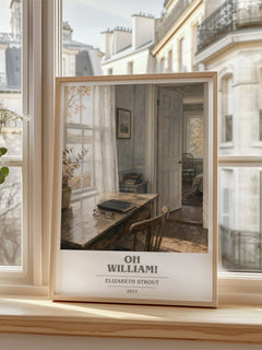Oh William! book cover poster colour and style options – Elizabeth Strout book art