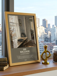 Oh William! bookish print framed by window – literary home decor