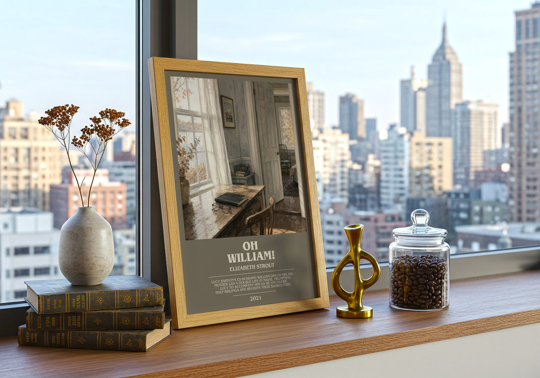 Oh William! bookish print framed by window – literary home decor