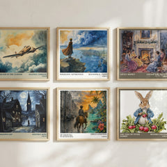 The 35th of May ; or, Conrad's ride to the South seas literary art print colour and style options – Erich Kästner book art