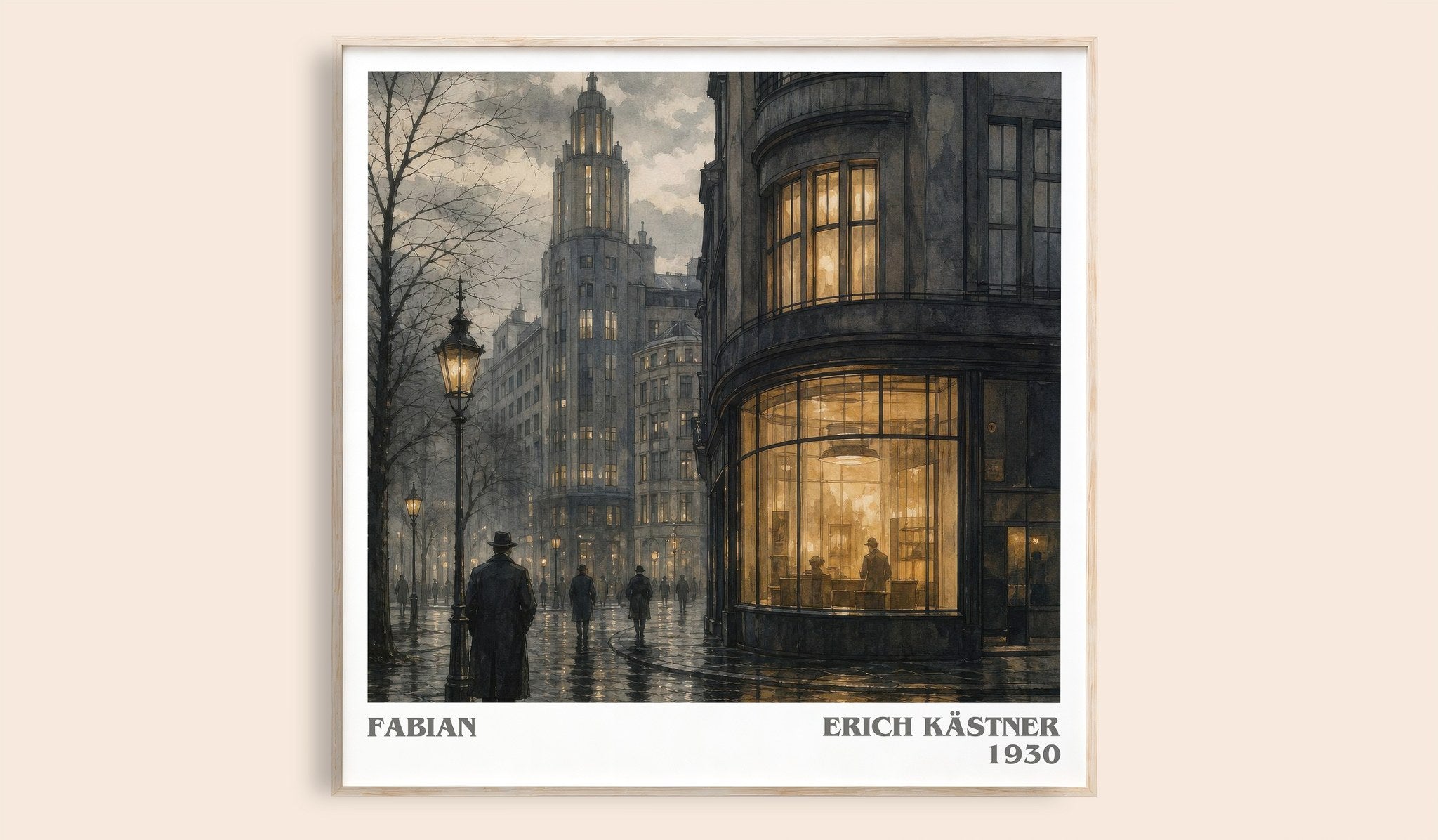 Fabian Literary Art Print by Erich Kästner
