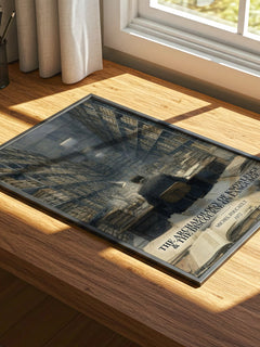 The archaeology of knowledge & The discourse on language watercolour book poster framed on wall – philosophy wall art