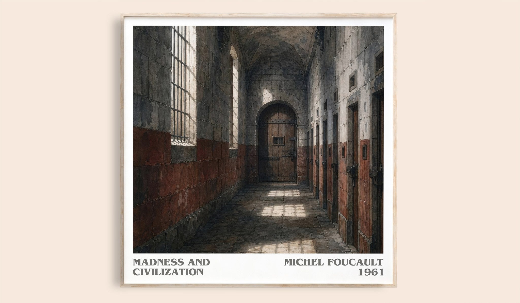Madness and Civilization Literary Art Print by Michel Foucault