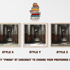 Madness and Civilization Literary Art Print by Michel Foucault – Style X, Y and Z square prints side by side – choose your finish