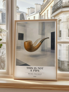 This Is Not a Pipe book cover poster colour and style options – Michel Foucault book art