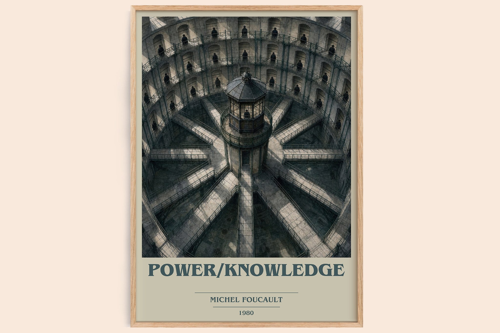 Power/knowledge Book Cover Poster by Michel Foucault