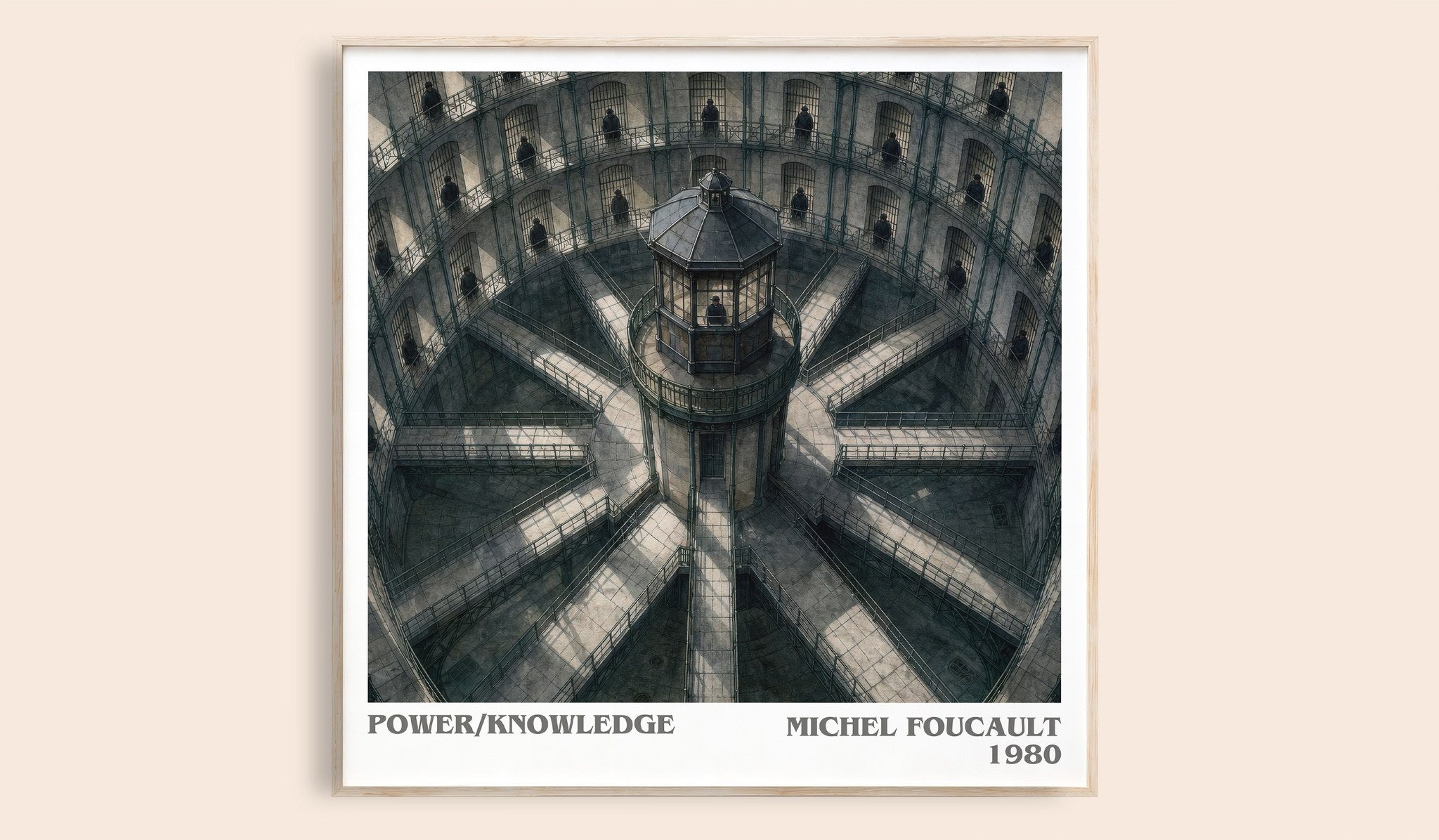 Power/knowledge Literary Art Print by Michel Foucault