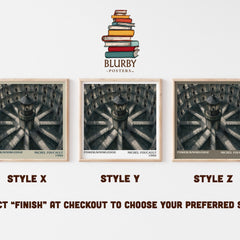 Power/knowledge literary print in frame leaning in hallway – philosophy wall art