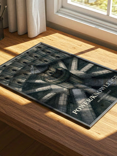 Power/knowledge watercolour book poster framed on wall – philosophy wall art