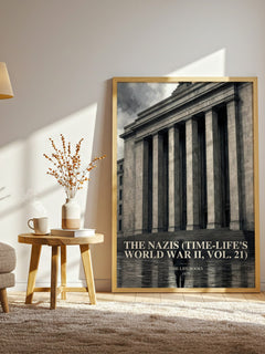 The Nazis (Time-Life's World War II, Vol. 21) watercolour print in frame leaning in hallway – non fiction wall art