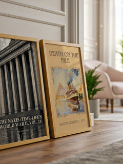 The Nazis (Time-Life's World War II, Vol. 21) watercolour print framed by window – literary home decor