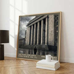 The Nazis (Time-Life's World War II, Vol. 21) literary print framed by window – literary home decor