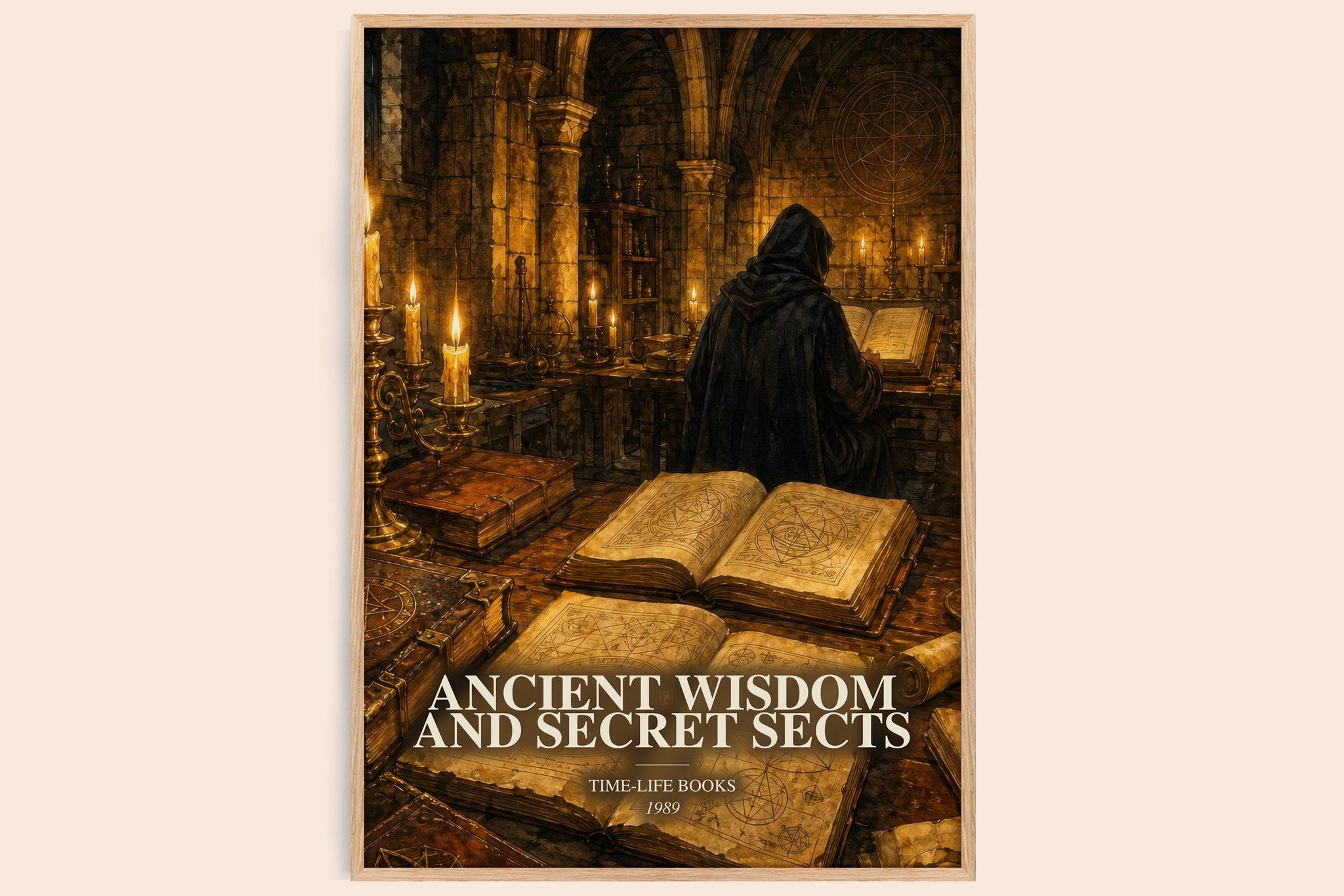 Ancient wisdom and secret sects Book Watercolour Illustration by Time-Life Books