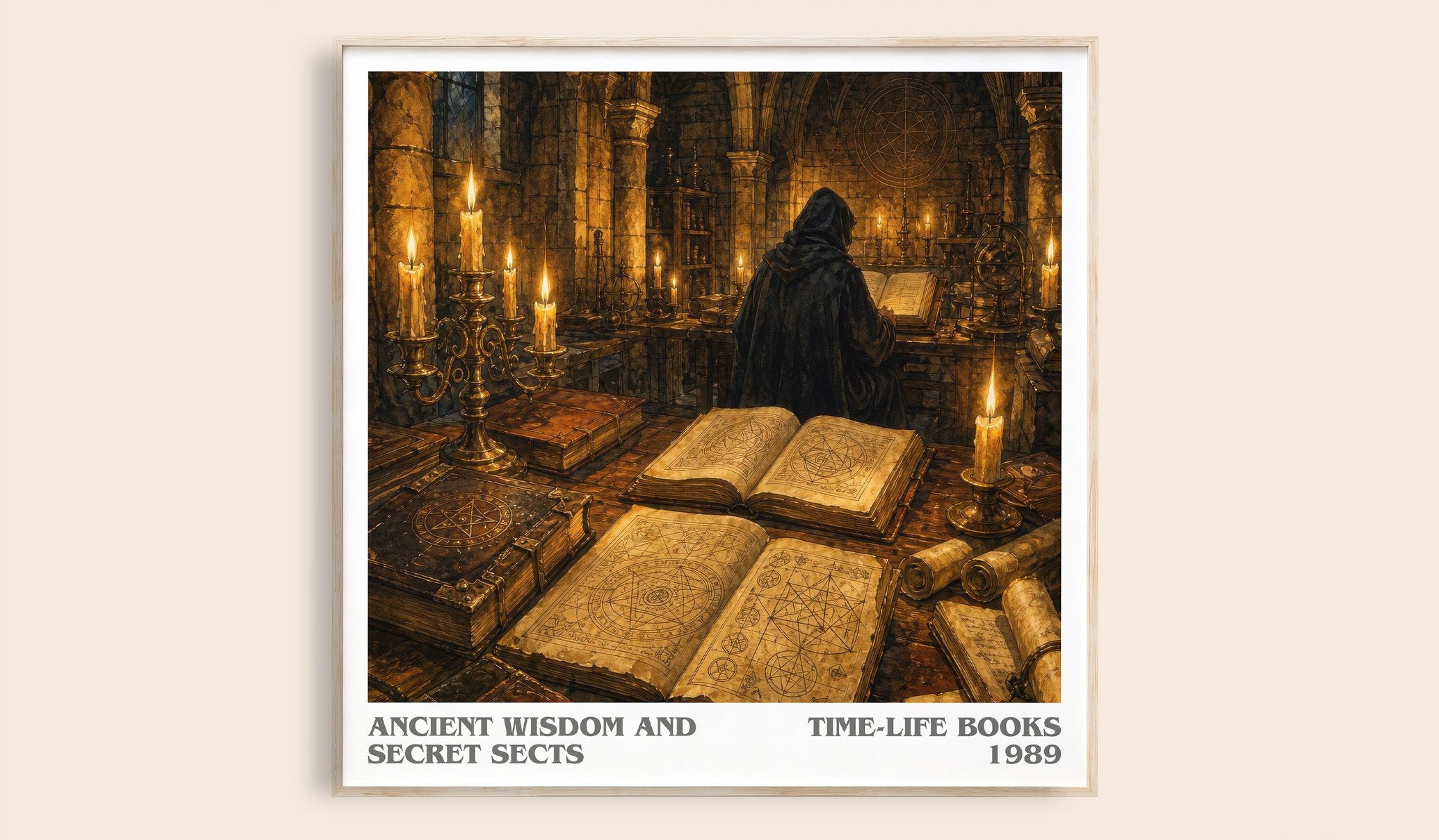 Ancient wisdom and secret sects Literary Art Print by Time-Life Books