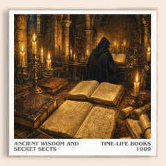 Ancient wisdom and secret sects literary book poster by Time-Life Books – framed literary art print