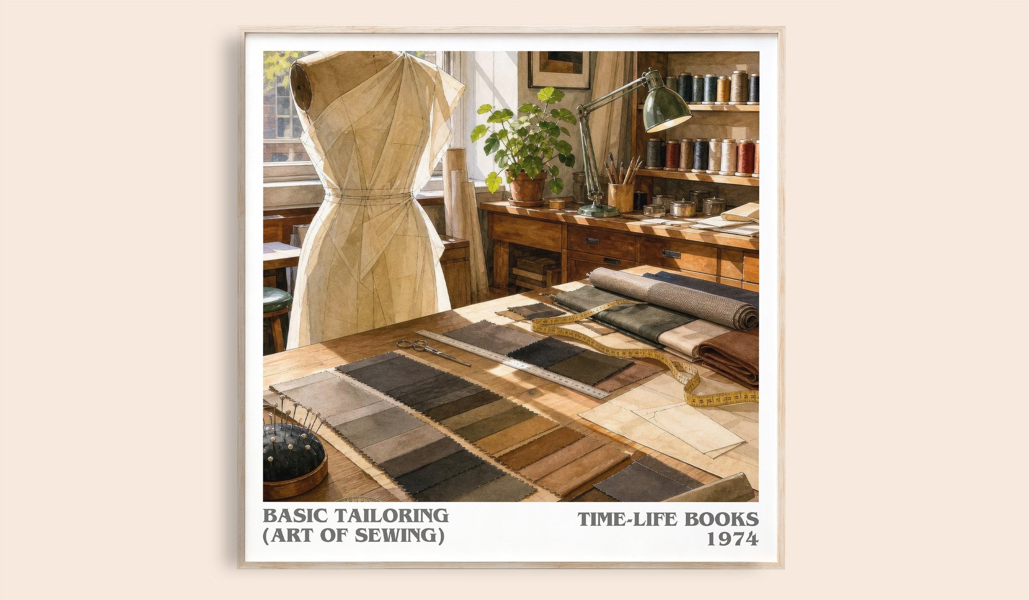 Basic Tailoring (Art of sewing) Literary Art Print by Time-Life Books