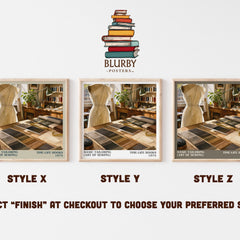 Basic Tailoring (Art of sewing) literary print in frame leaning in hallway – non fiction wall art