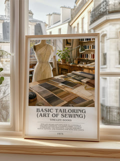 Basic Tailoring (Art of sewing) bookish poster colour and style options – Time-Life Books book art