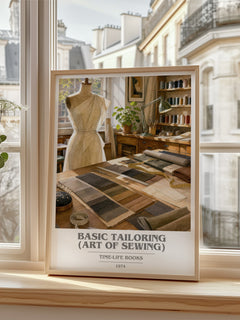 Basic Tailoring (Art of sewing) book cover poster colour and style options – Time-Life Books book art