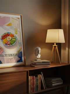 I Will Not Ever Never Eat a Tomato (Charlie & Lola) watercolour print on bookshelf – Lauren Child fan gift