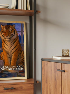 I Am Not Sleepy and I Will Not Go to Bed book watercolour illustration paper finish options – matte satin gloss
