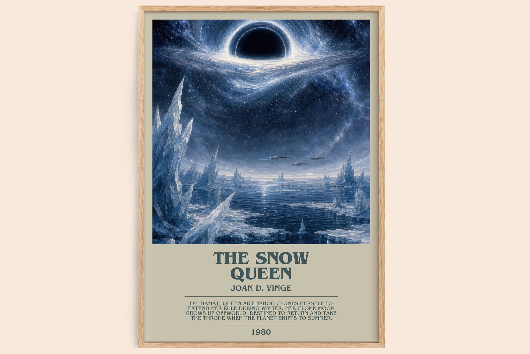 The Snow Queen Bookish Wall Art by Joan D. Vinge