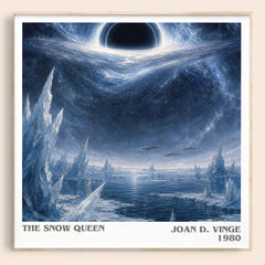 The Snow Queen literary book poster by Joan D. Vinge – framed literary art print