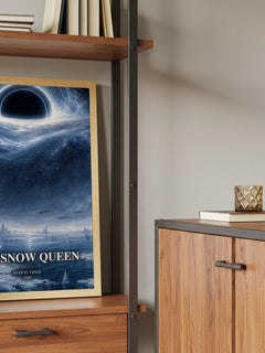 The Snow Queen book watercolour illustration paper finish options – matte satin gloss