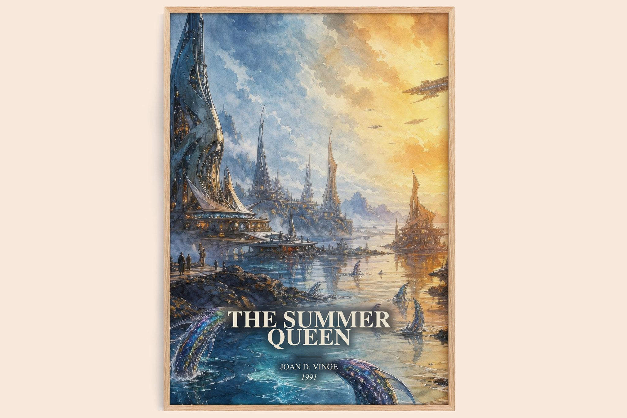 The Summer Queen Book Watercolour Illustration by Joan D. Vinge