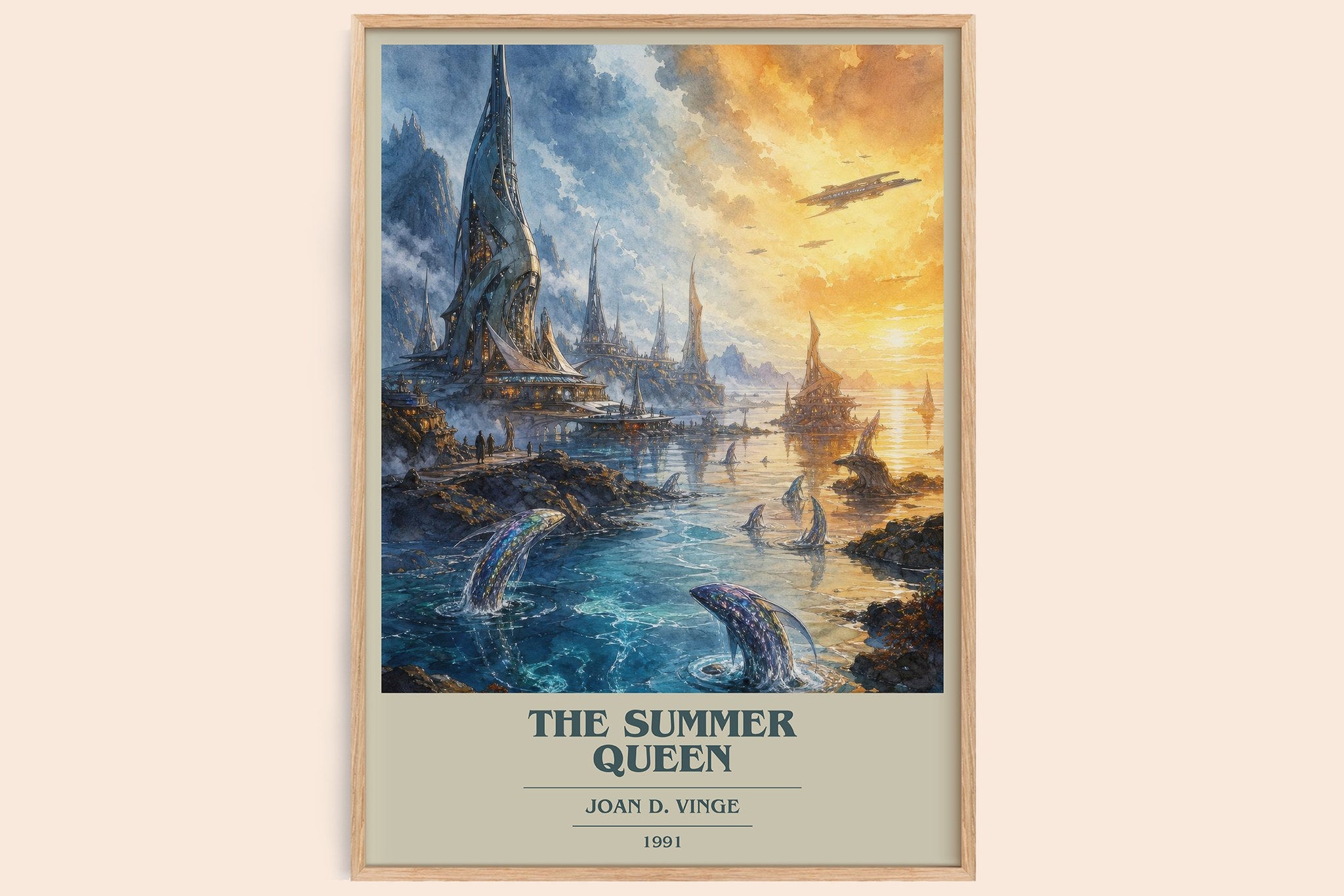 The Summer Queen Book Cover Poster by Joan D. Vinge