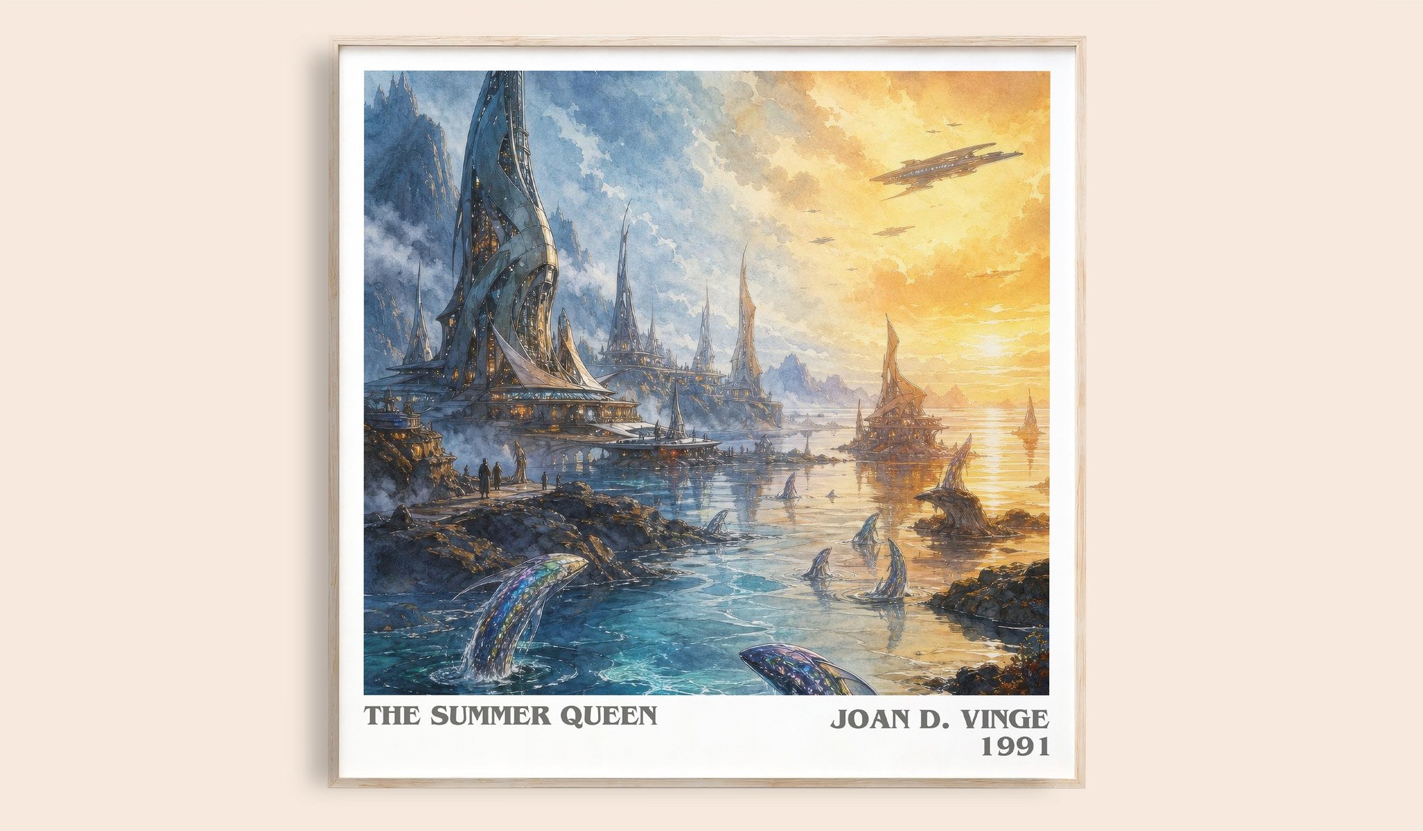 The Summer Queen Literary Art Print by Joan D. Vinge