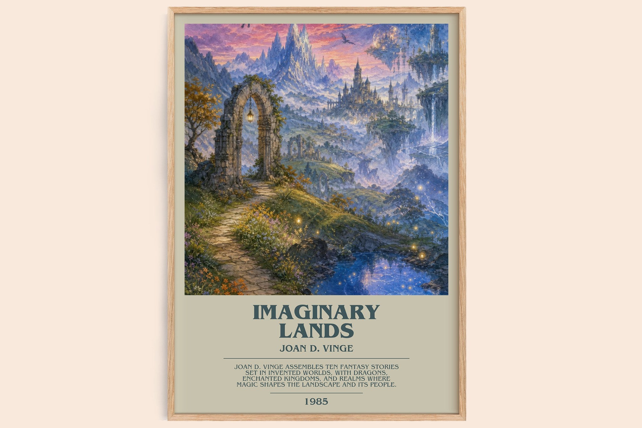 Imaginary Lands Bookish Wall Art by Joan D. Vinge