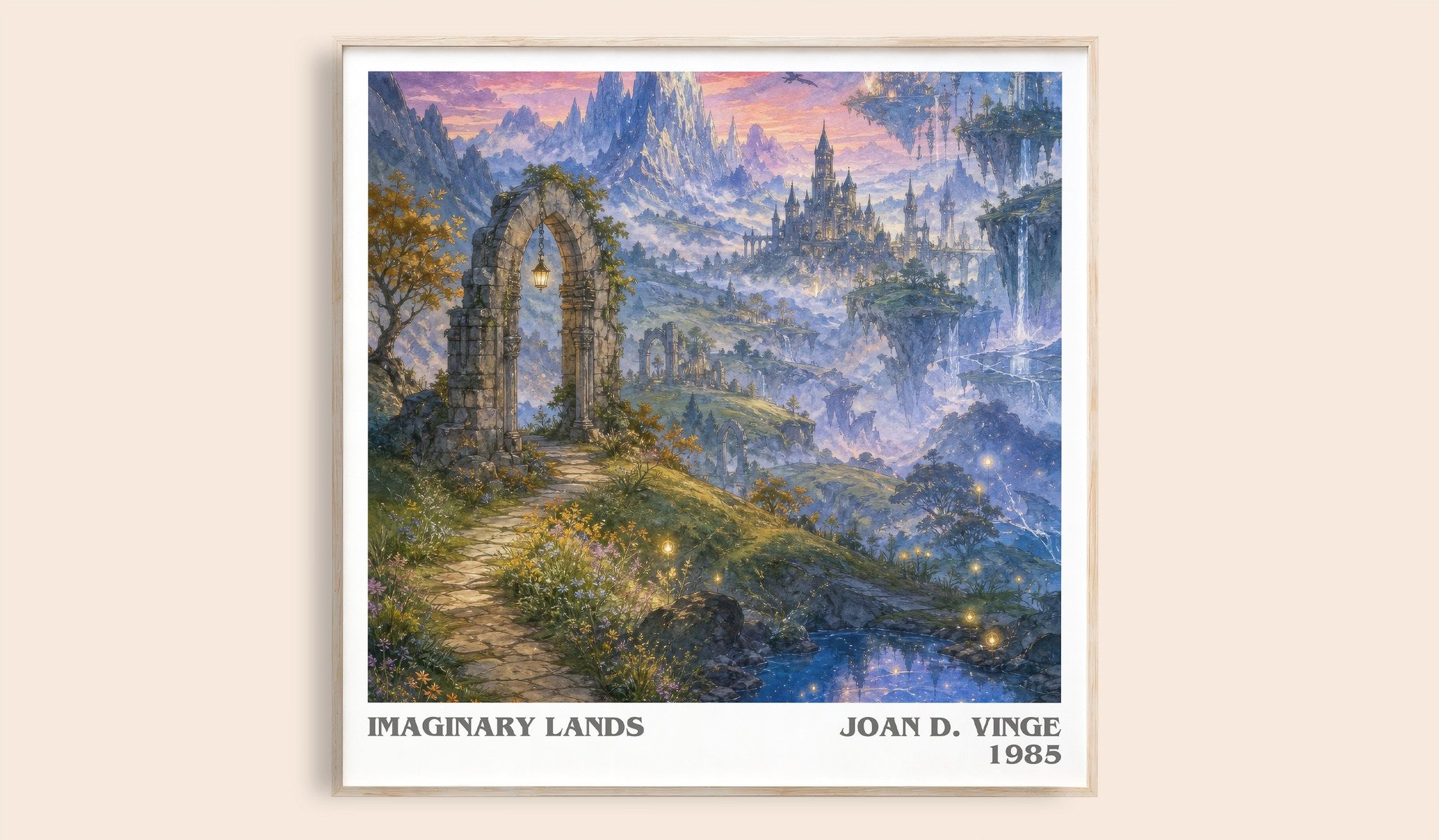 Imaginary Lands Literary Art Print by Joan D. Vinge