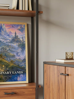 Imaginary Lands book watercolour illustration paper finish options – matte satin gloss