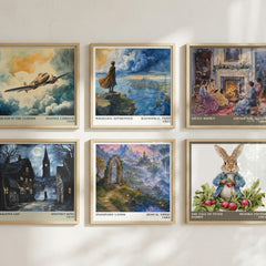 Imaginary Lands literary art print colour and style options – Joan D. Vinge book art