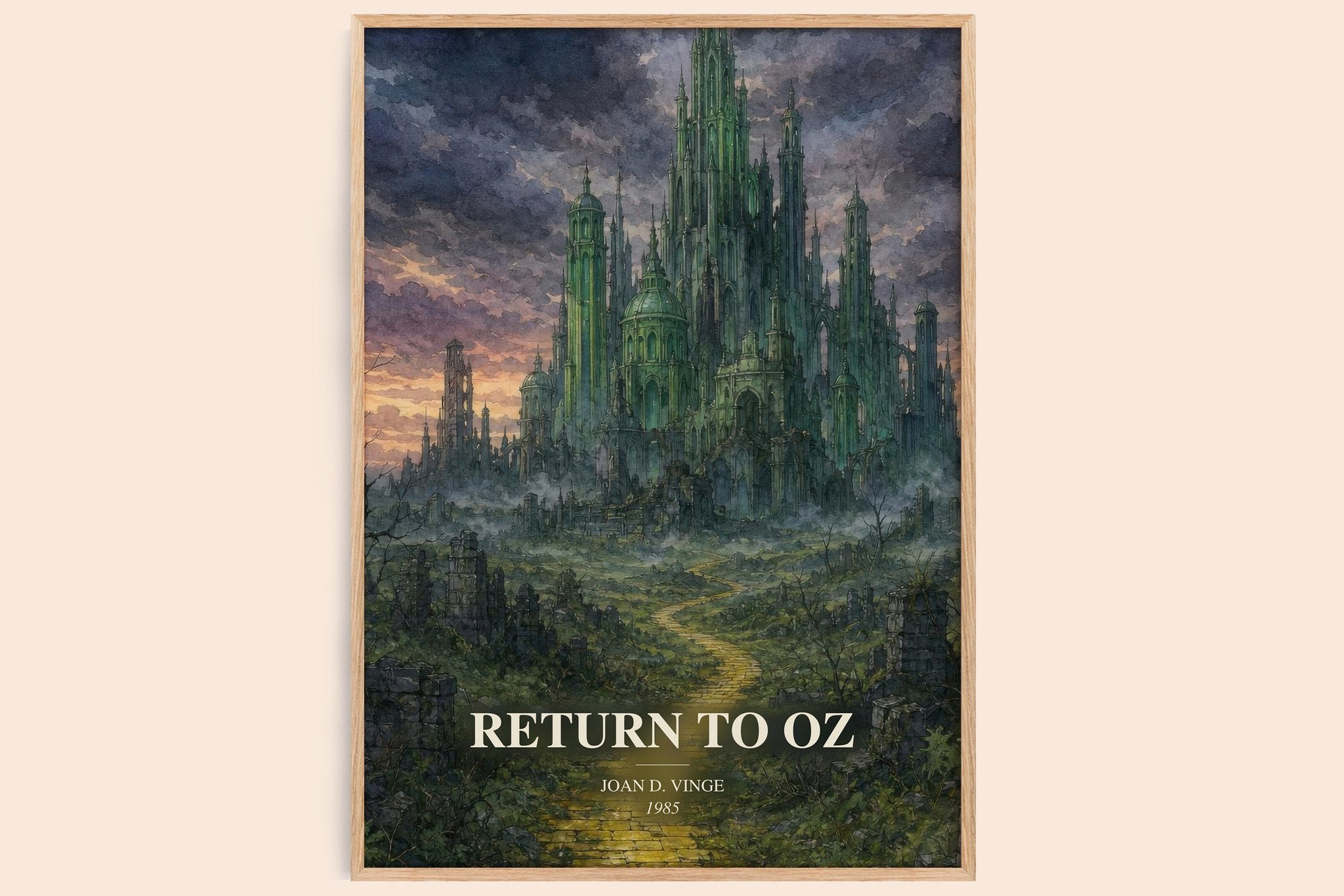 Return to Oz Book Watercolour Illustration by Joan D. Vinge