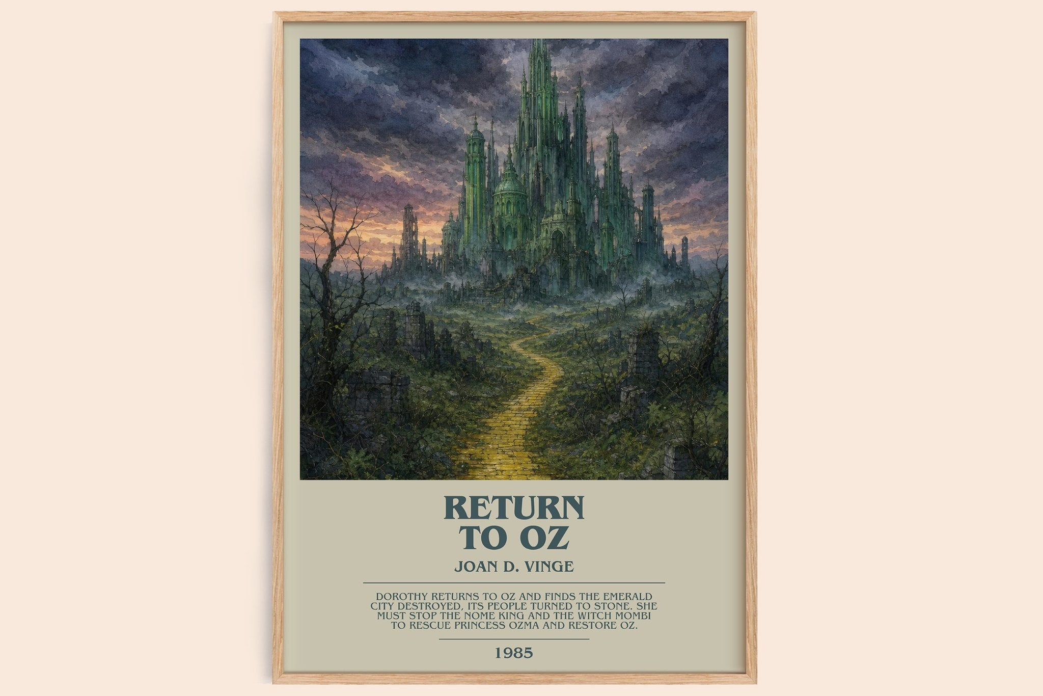 Return to Oz Bookish Wall Art by Joan D. Vinge