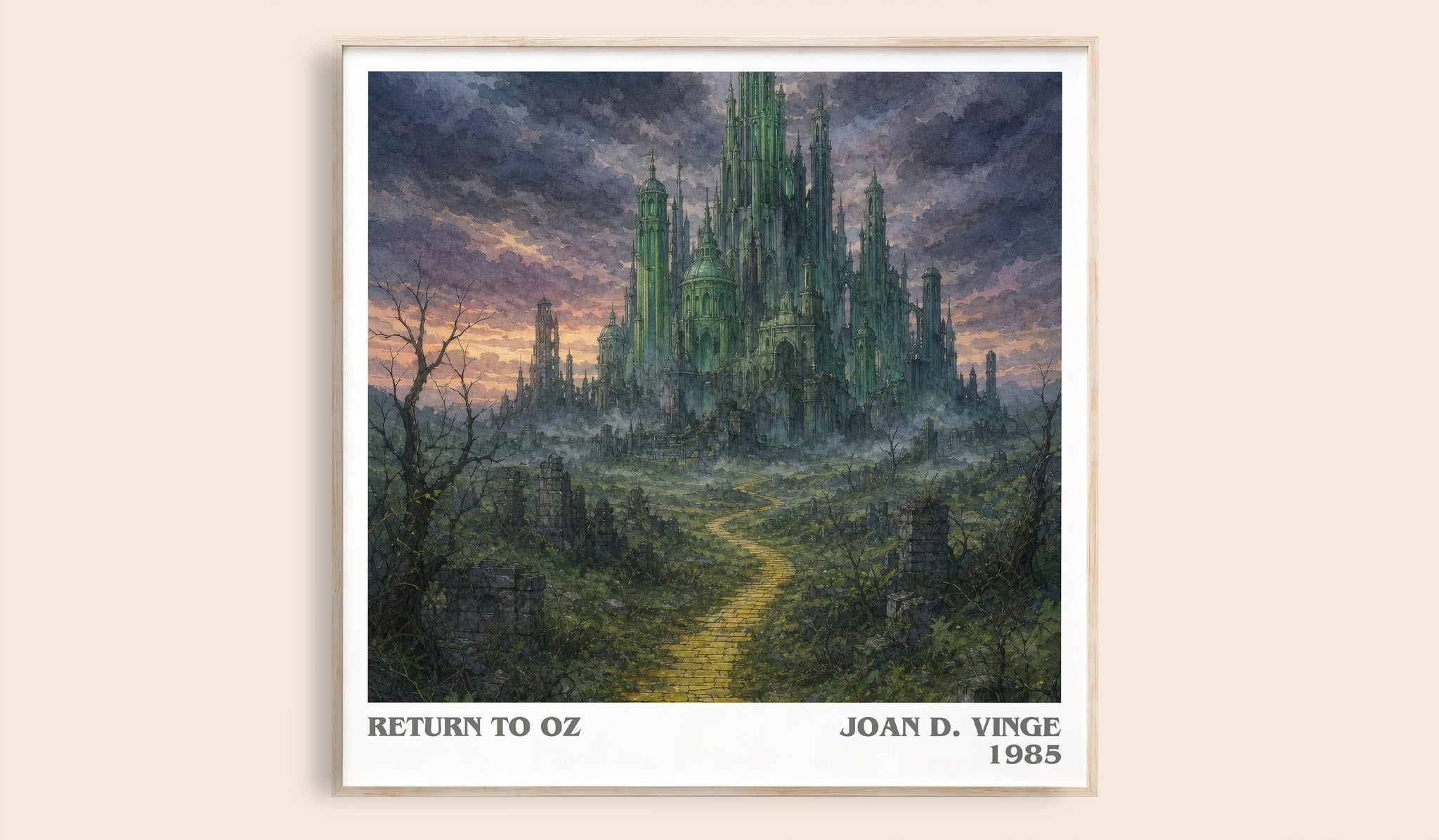 Return to Oz Literary Art Print by Joan D. Vinge